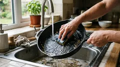 Clean Greasy Pans Without Chemicals: A Simple Trick That Makes Them Shine